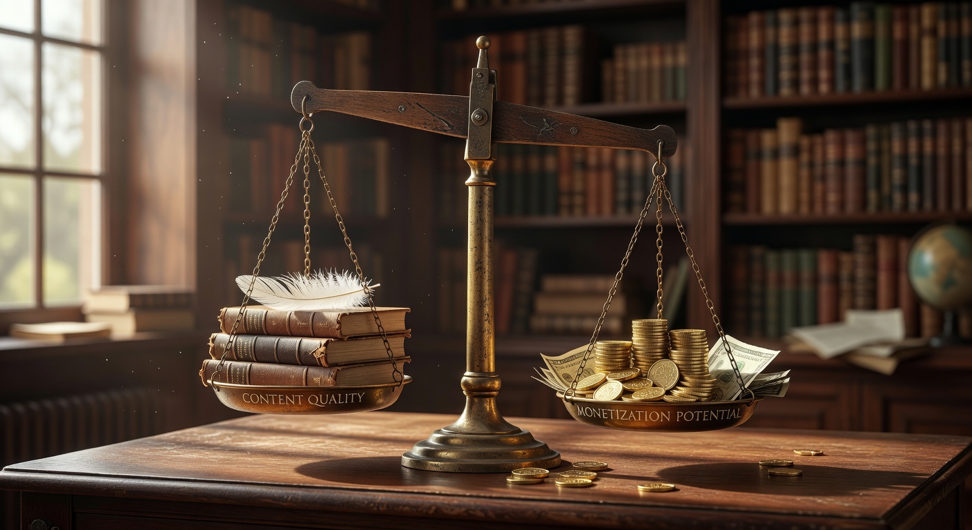 Content quality vs monetization balance